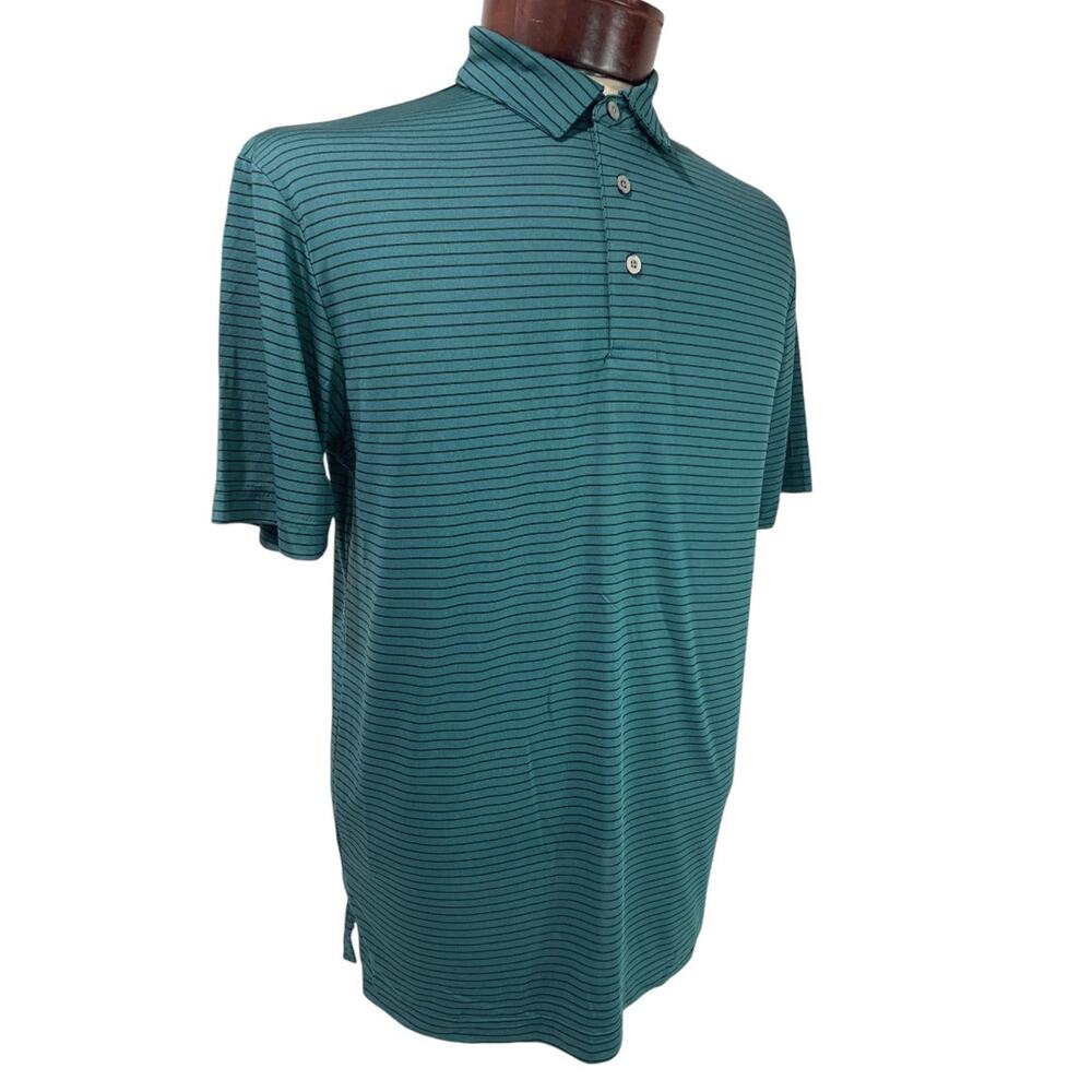 Small PGA Tour Mens New Short Sleeve Polo Shirt Green Heron Golf